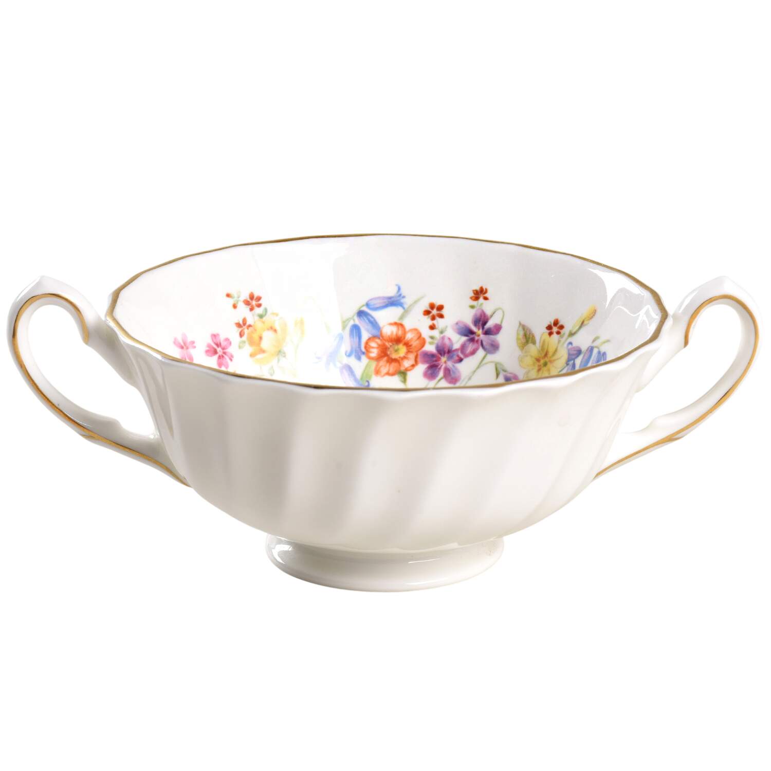 Easter Morn Footed Cream Soup Bowl by Royal Doulton-1