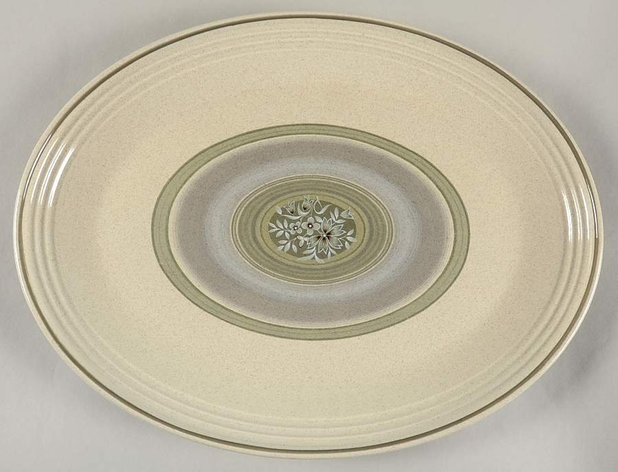Earthflower 16" Oval Serving Platter by Royal Doulton-1