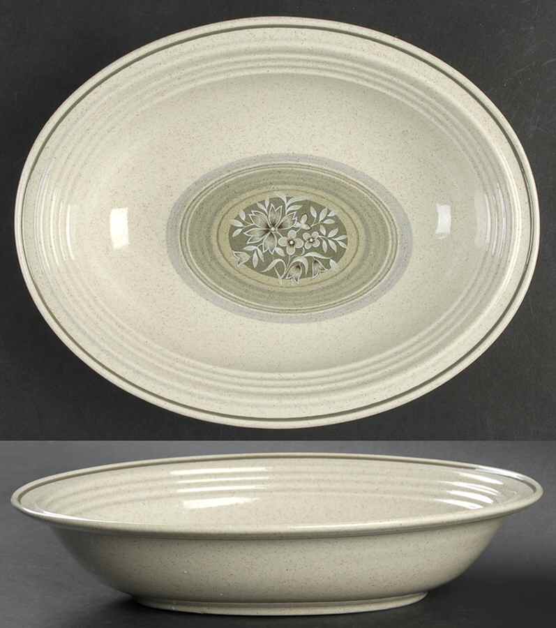 Earthflower 10" Oval Vegetable Bowl by Royal Doulton-1
