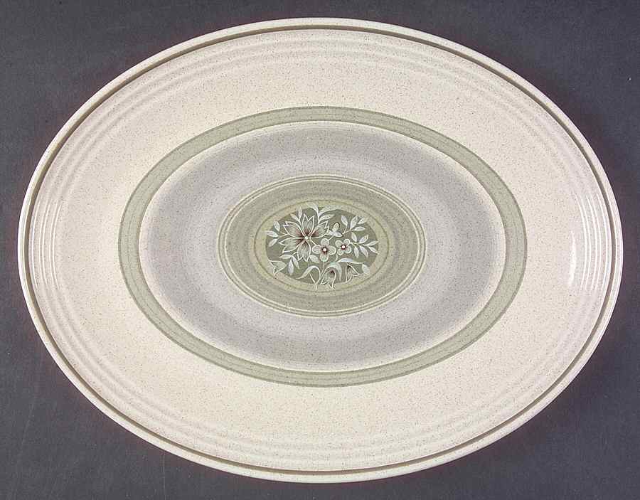 Earthflower 13" Oval Serving Platter by Royal Doulton-1