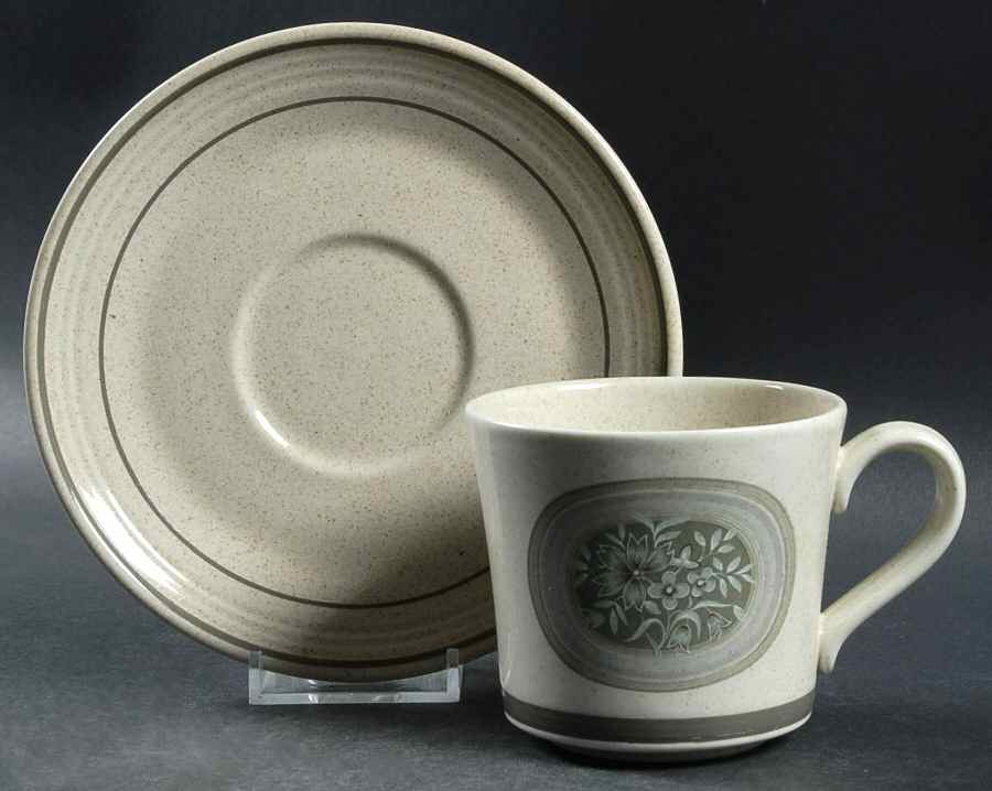 Earthflower Flat Cup & Saucer Set by Royal Doulton-1