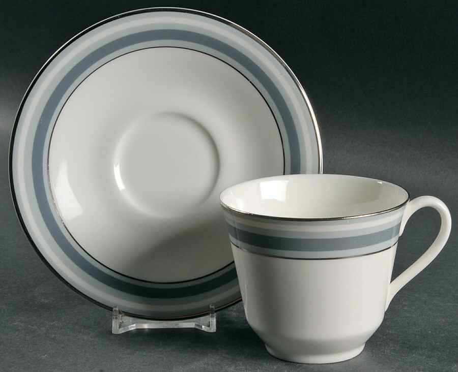 Eastbrook Flat Cup & Saucer Set by Royal Doulton-1