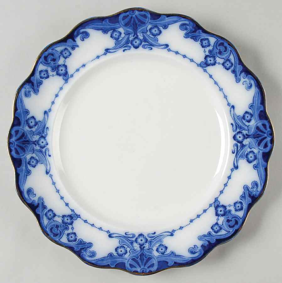 Egerton (Flow Blue) Dinner Plate by Royal Doulton-1