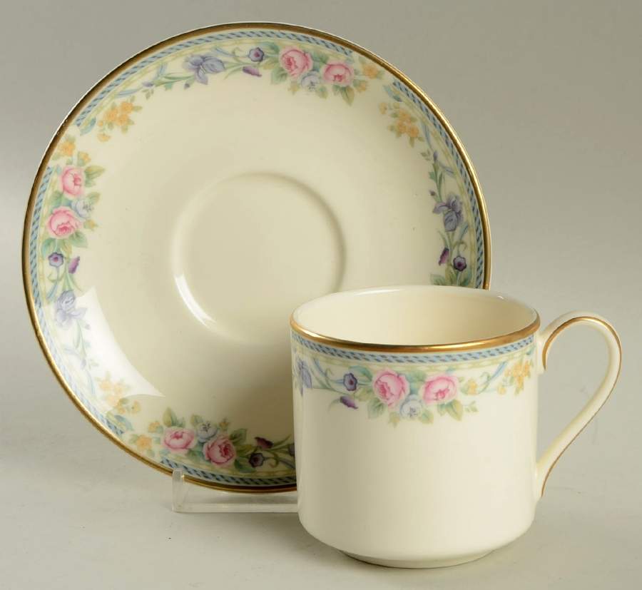 Eleanor Flat Demitasse Cup & Saucer Set by Royal Doulton-1
