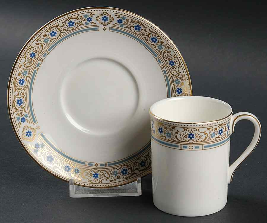 Empress Flat Demitasse Cup & Saucer Set by Royal Doulton-1