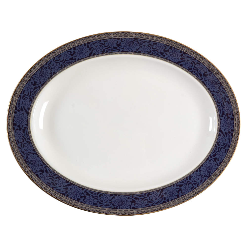 English Brocade 13" Oval Serving Platter by Royal Doulton-1