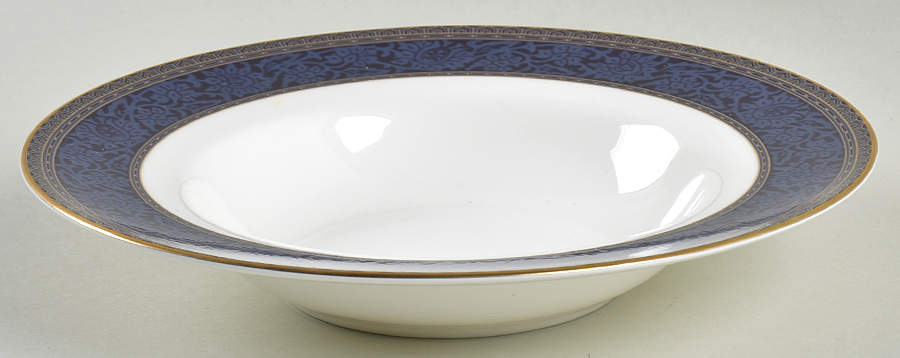 English Brocade Rim Soup Bowl by Royal Doulton-1