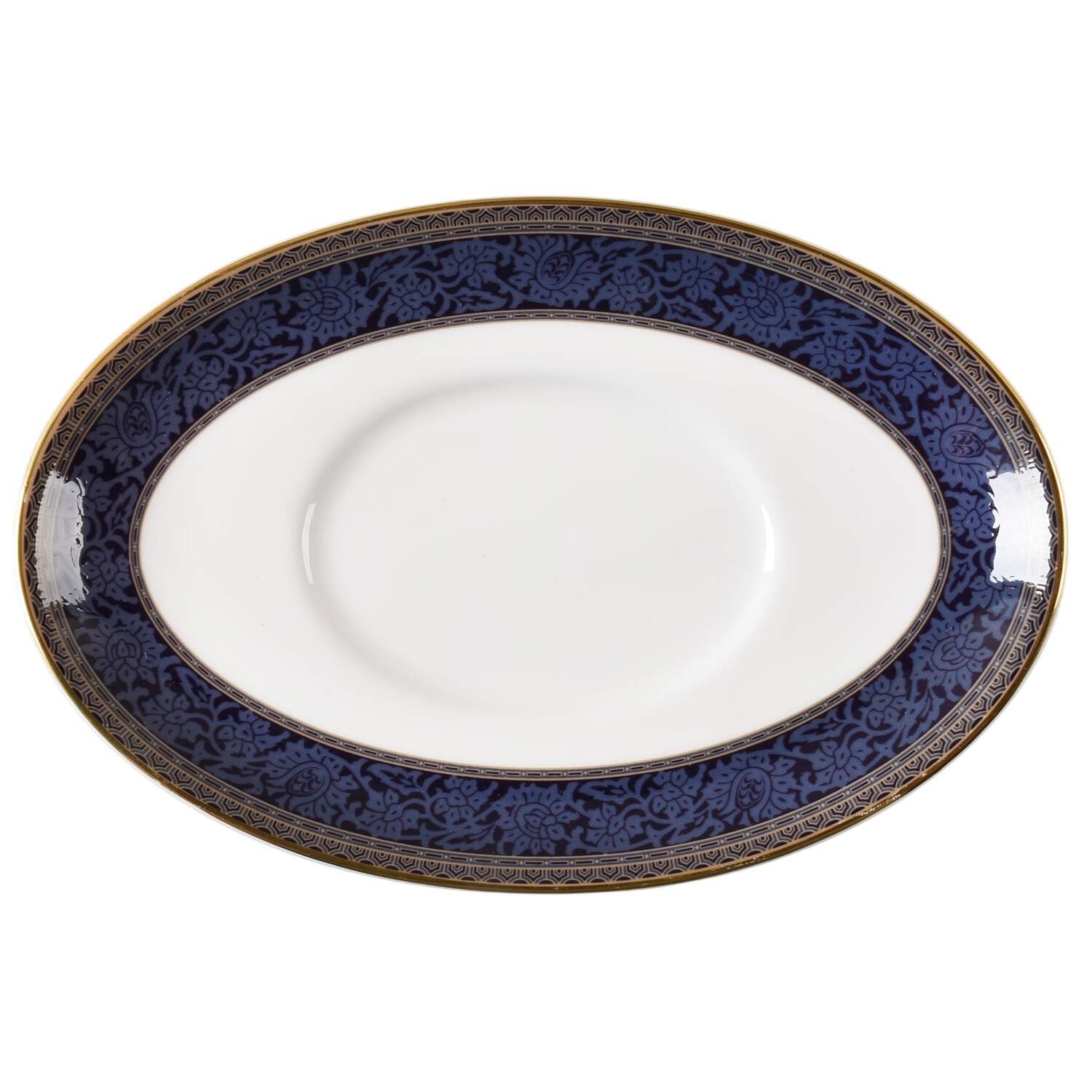 English Brocade Underplate for Gravy Boat by Royal Doulton-1
