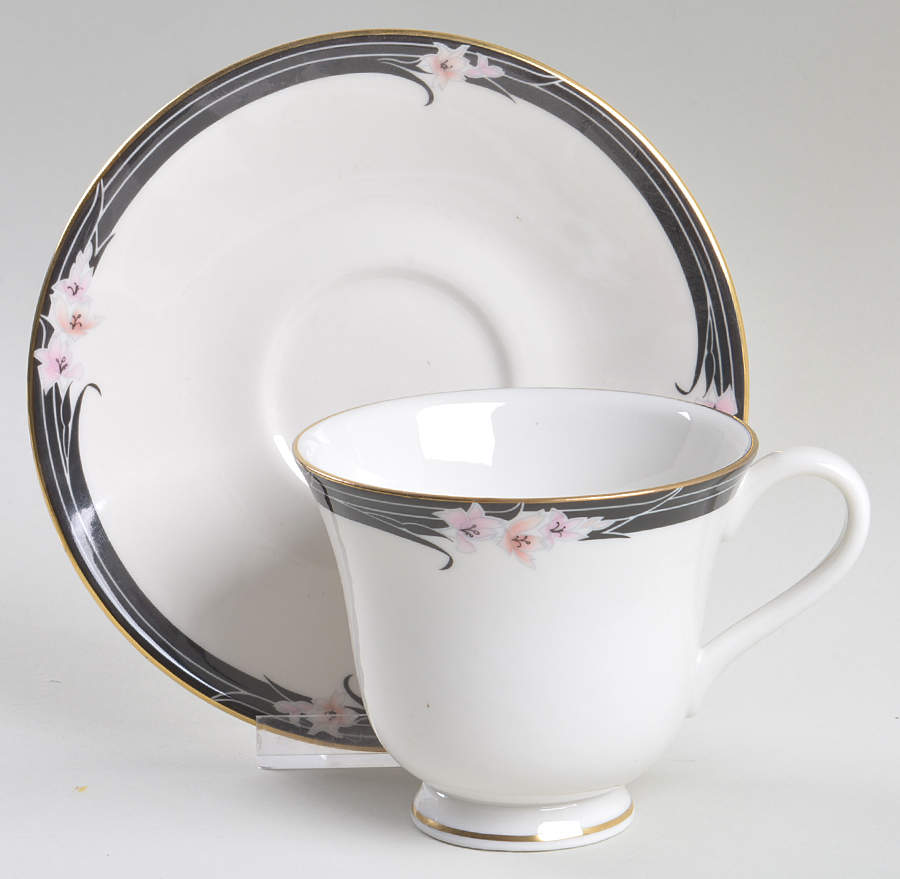Enchantment Footed Cup & Saucer Set by Royal Doulton-1