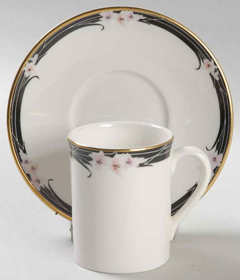 Enchantment Flat Demitasse Cup & Saucer Set by Royal Doulton-1