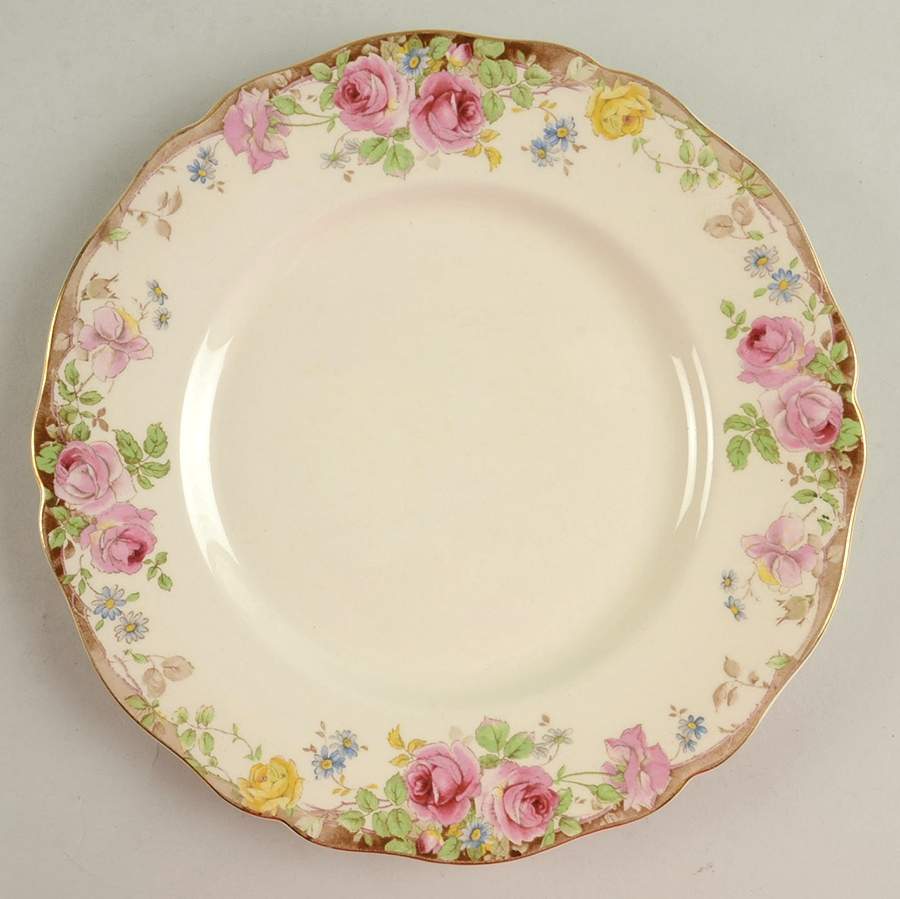 English Rose Luncheon Plate by Royal Doulton-1