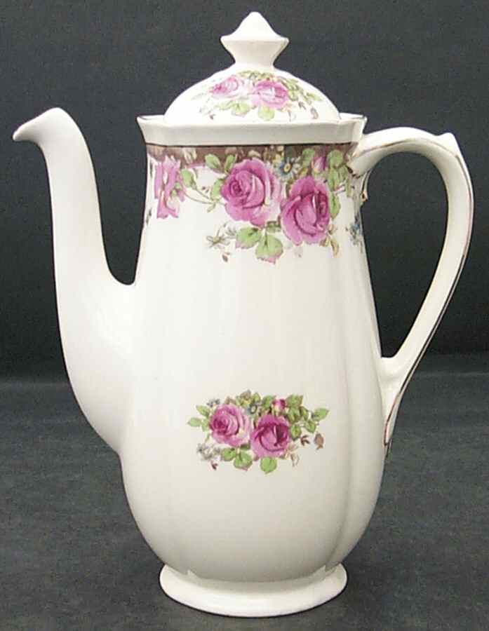 English Rose Coffee Pot & Lid by Royal Doulton-1
