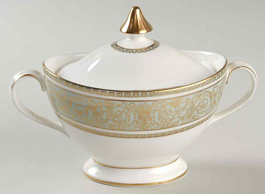 English Renaissance Sugar Bowl & Lid by Royal Doulton-1