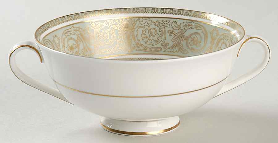 English Renaissance Footed Cream Soup Bowl by Royal Doulton-1
