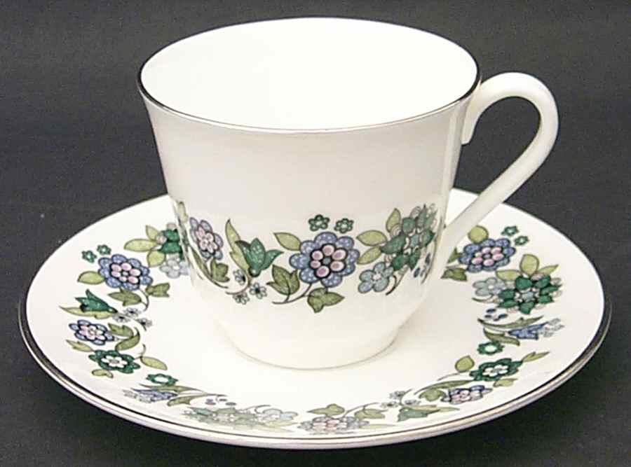 Esprit Flat Cup & Saucer Set by Royal Doulton-1