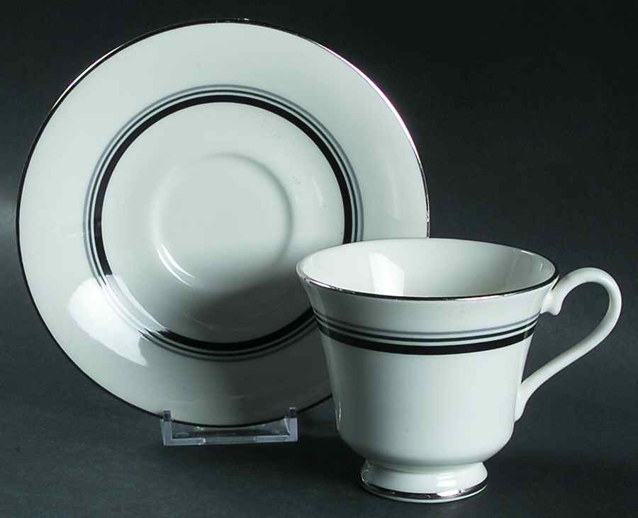 Eternity Footed Cup & Saucer Set by Royal Doulton-1