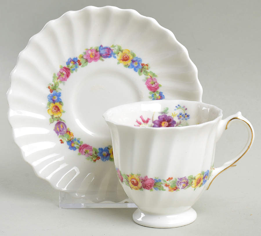 Evesham Footed Demitasse Cup & Saucer Set by Royal Doulton-1