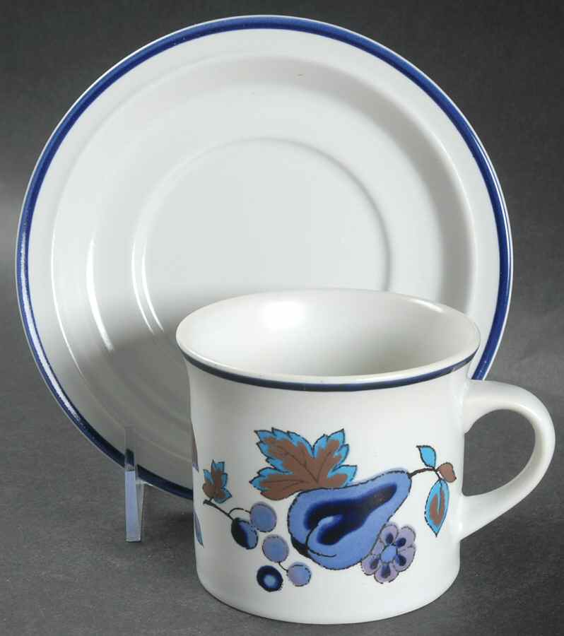 Festival Flat Cup & Saucer Set by Royal Doulton-1