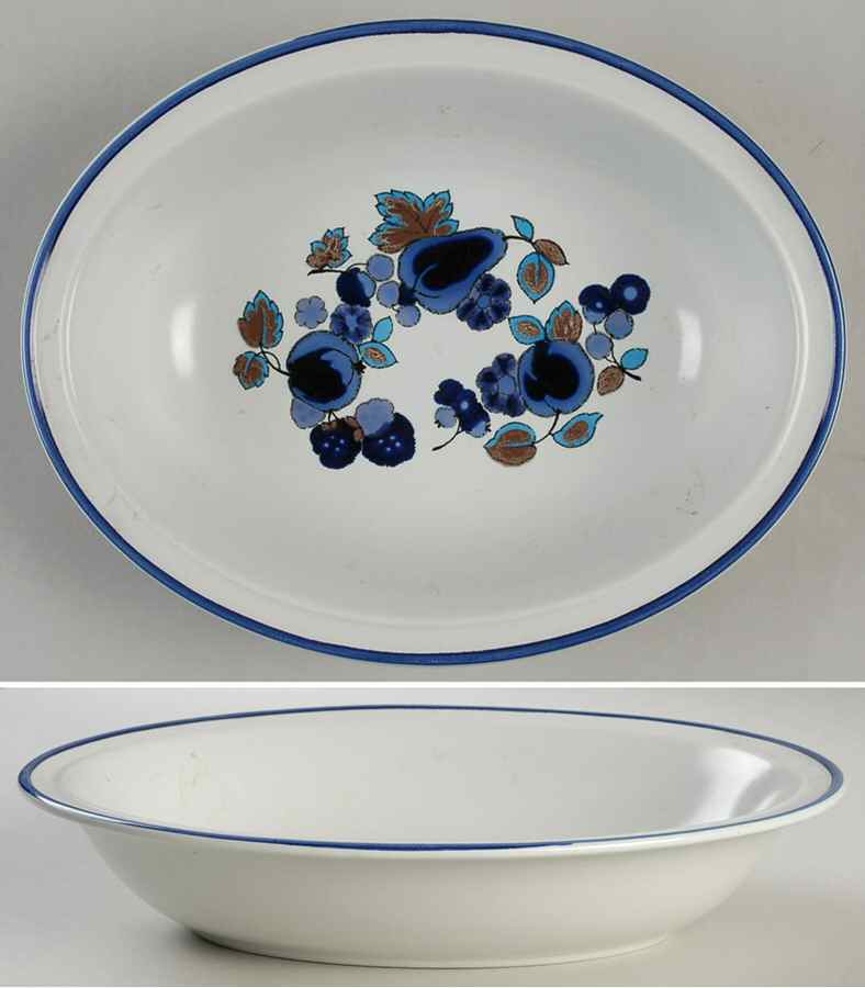 Festival 10" Oval Vegetable Bowl by Royal Doulton-1