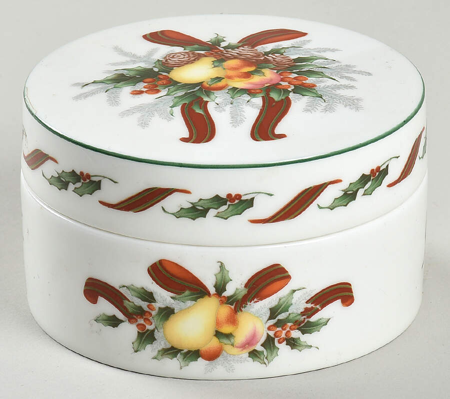 Festival Round Box & Lid by Royal Doulton-1