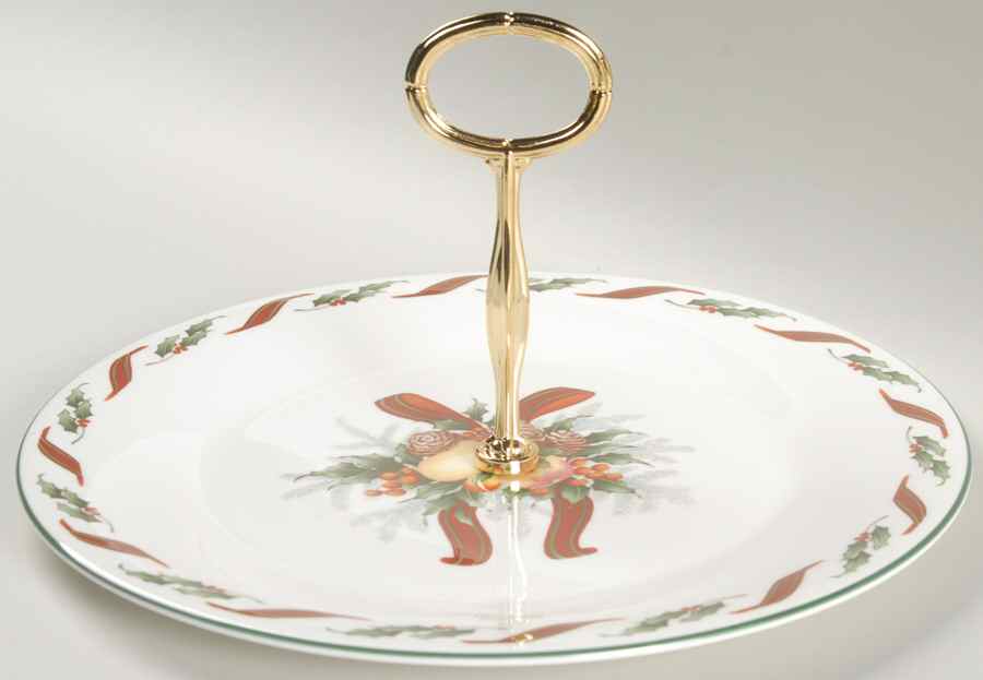 Festival Round Serving Plate with Handle (DP) by Royal Doulton-1