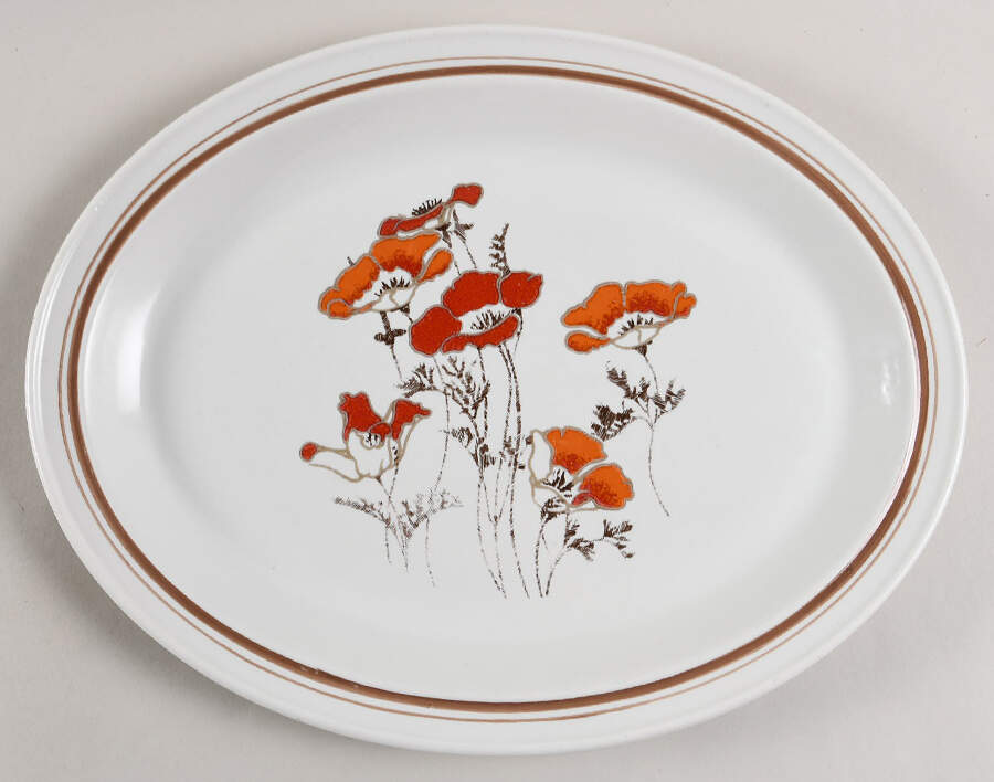 Fieldflower 13" Oval Serving Platter by Royal Doulton-1