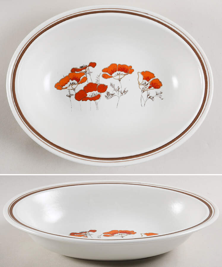Fieldflower 10" Oval Vegetable Bowl by Royal Doulton-1