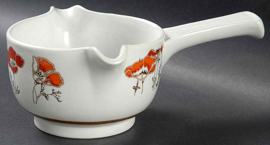 Fieldflower Gravy Boat w/Stick Handle by Royal Doulton-1