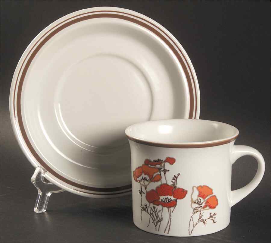 Fieldflower Flat Cup & Saucer Set by Royal Doulton-1