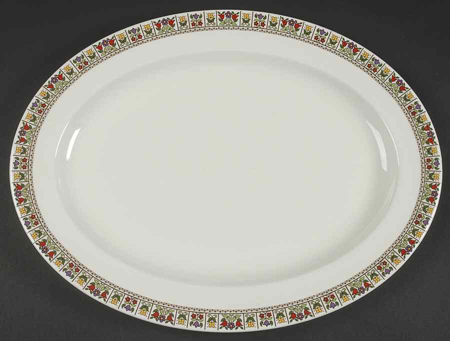 Fireglow 15" Oval Serving Platter by Royal Doulton-1