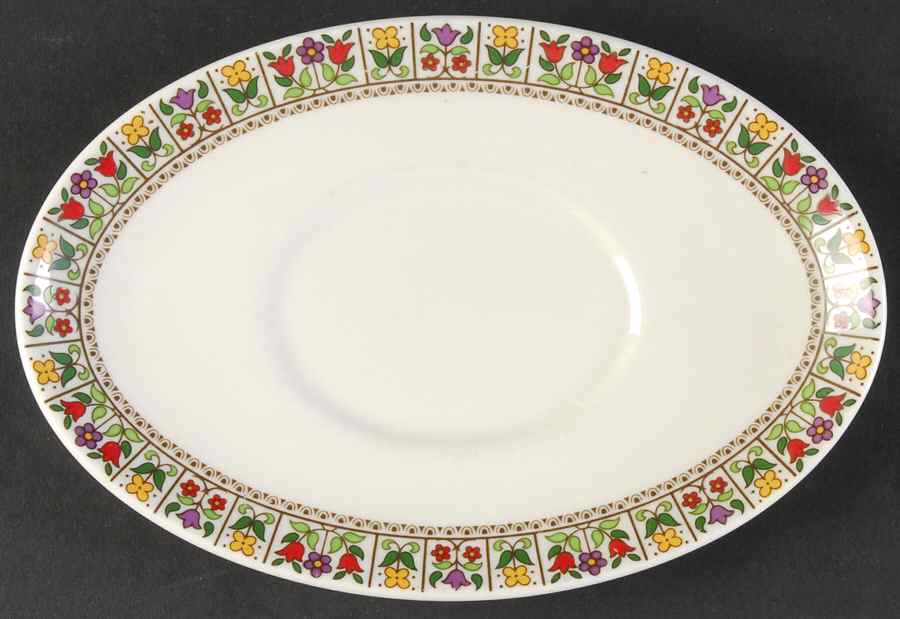 Fireglow Underplate for Gravy Boat by Royal Doulton-1