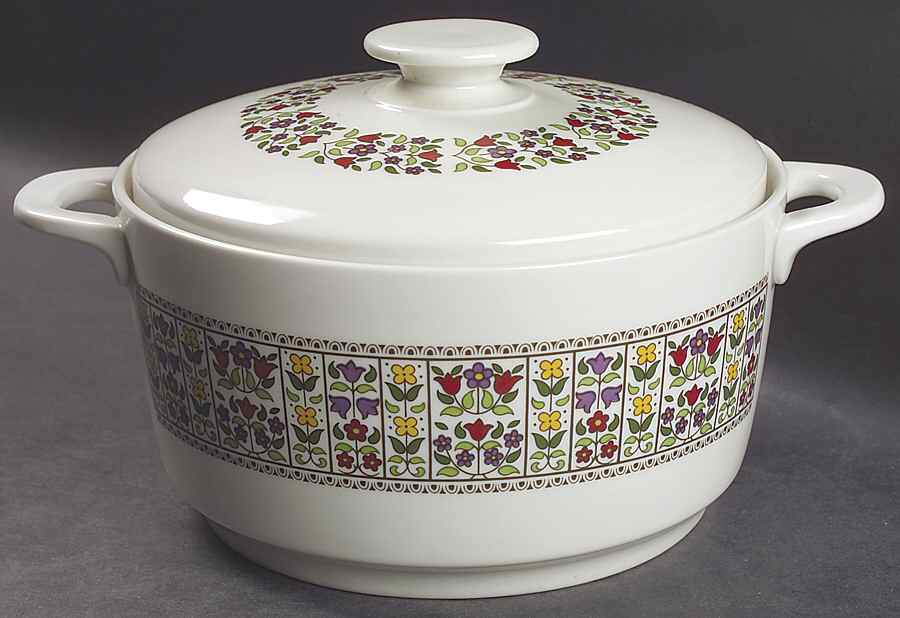 Fireglow Medium Oven-to-Table Round Covered Casserole by Royal Doulton-1