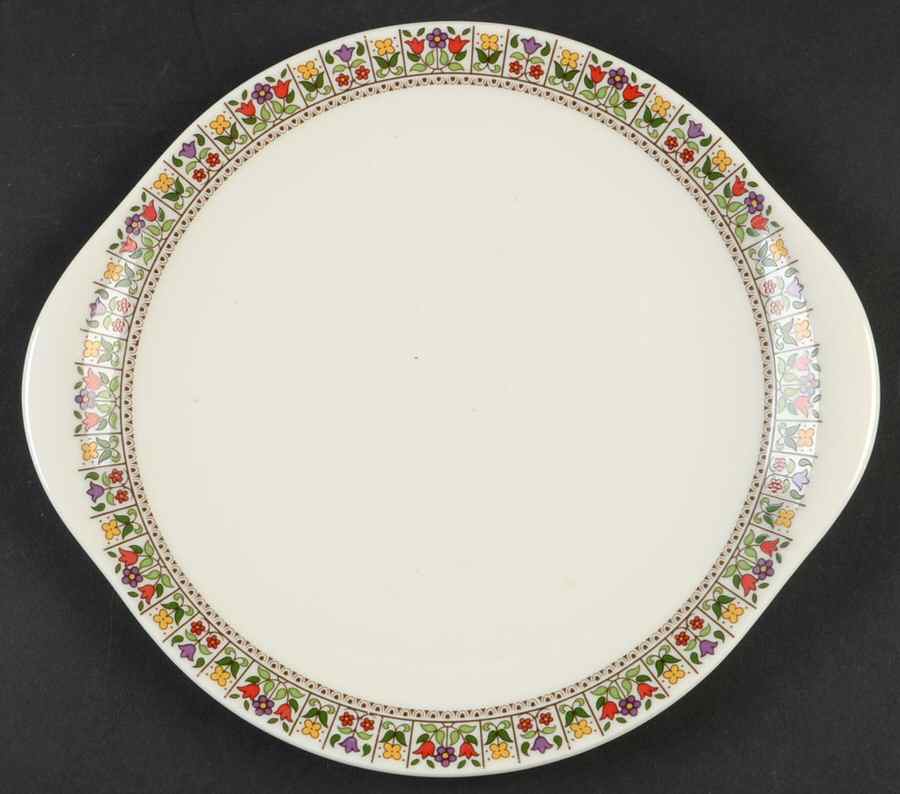 Fireglow Handled Cake Plate by Royal Doulton-1