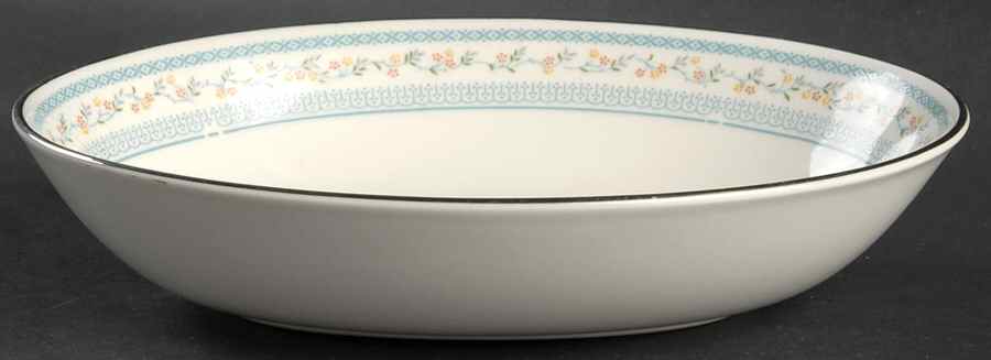 Floral Garland 9" Oval Vegetable Bowl by Royal Doulton-1
