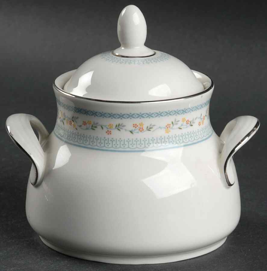 Floral Garland Sugar Bowl & Lid by Royal Doulton-1
