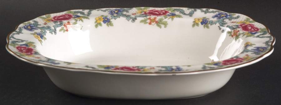 Floradora Gold 10" Oval Vegetable Bowl by Royal Doulton-1