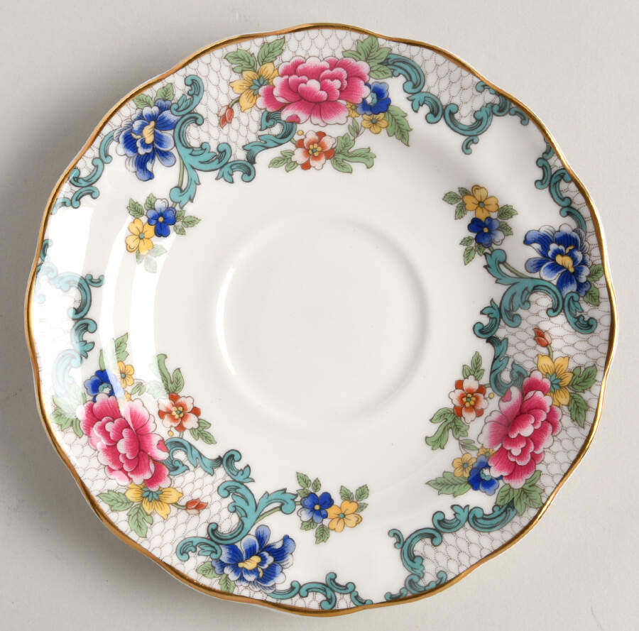 Floradora Gold Saucer by Royal Doulton-1