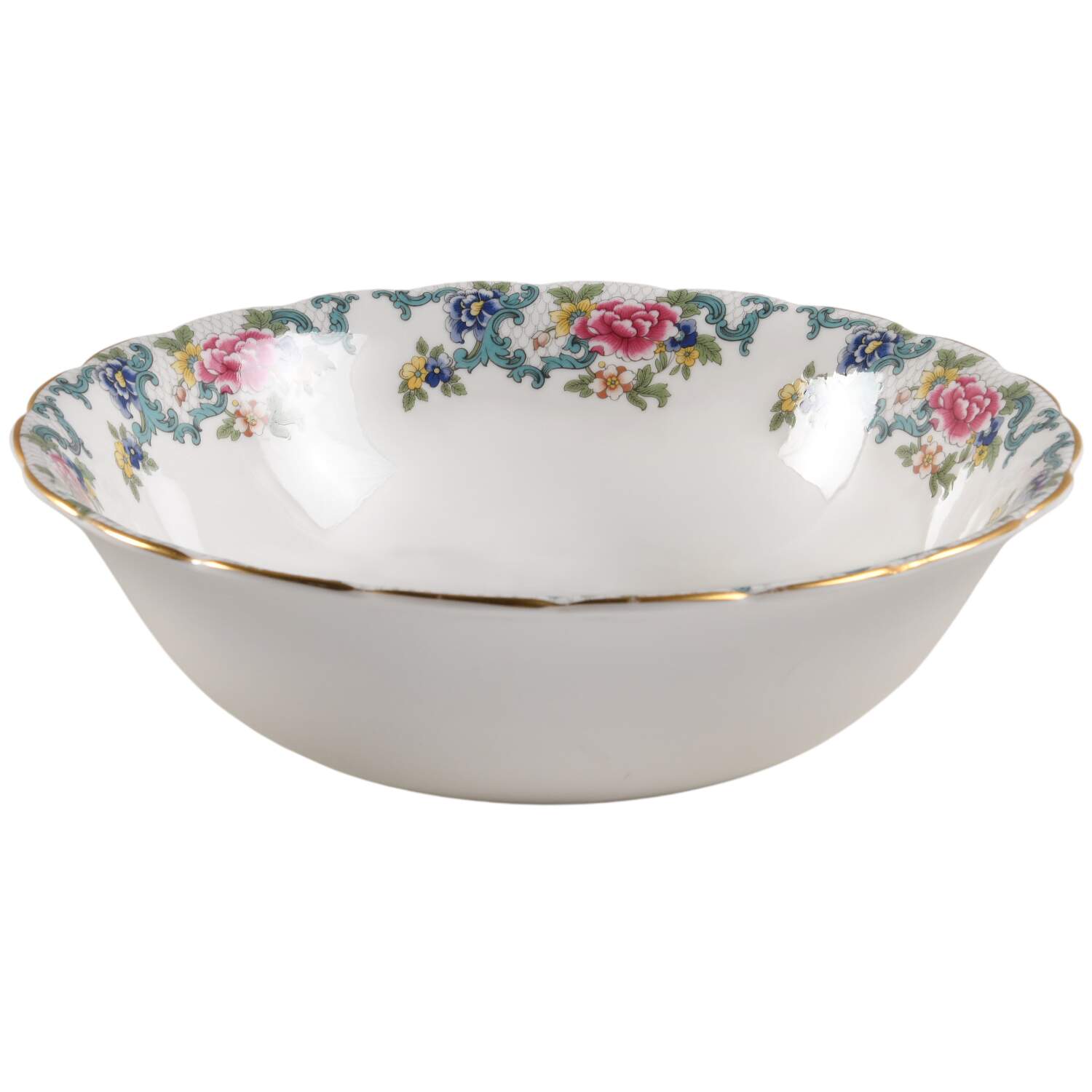 Floradora Gold 10" Large Salad Serving Bowl by Royal Doulton-1