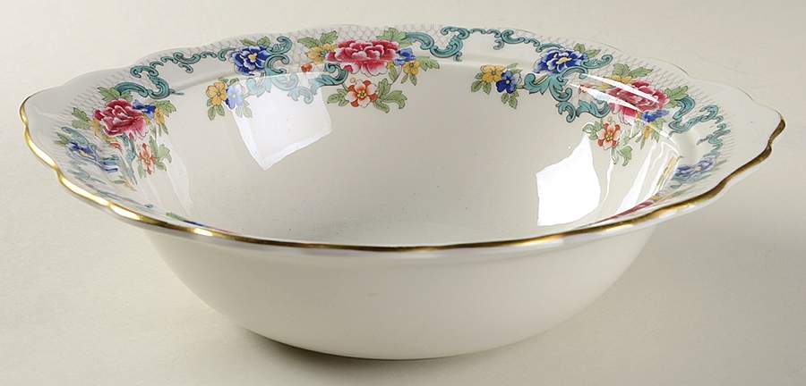 Floradora Gold Round Vegetable No Lid by Royal Doulton-1