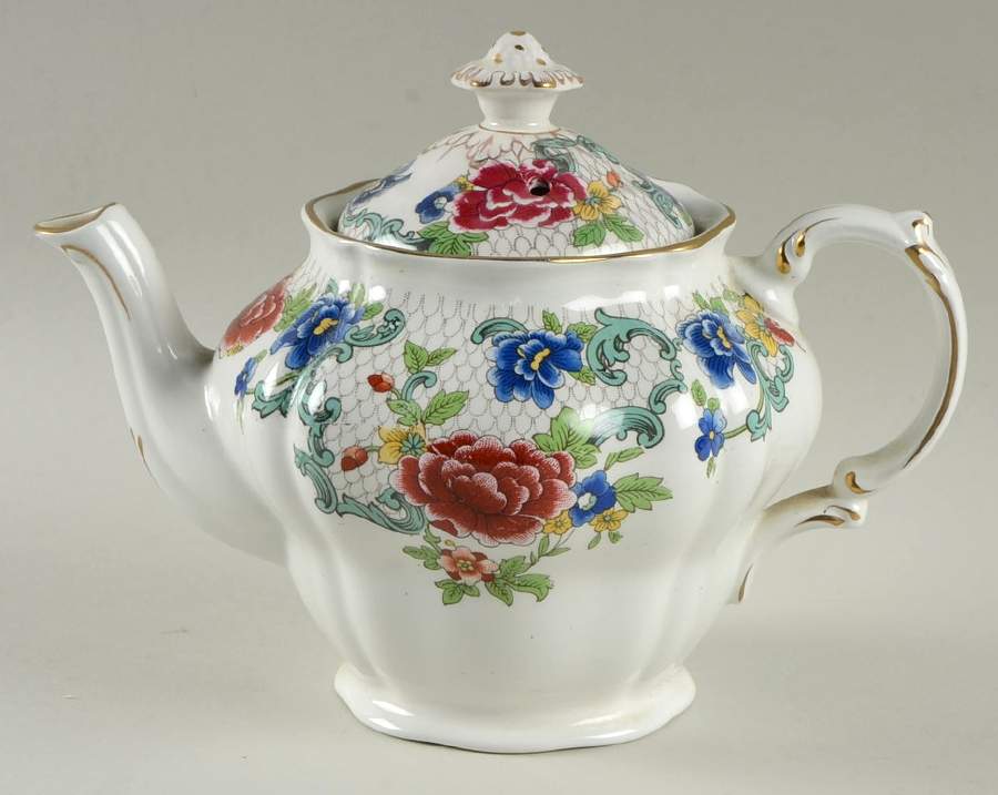 Floradora Gold Mini Coffee Pot & Lid by Royal Doulton-1