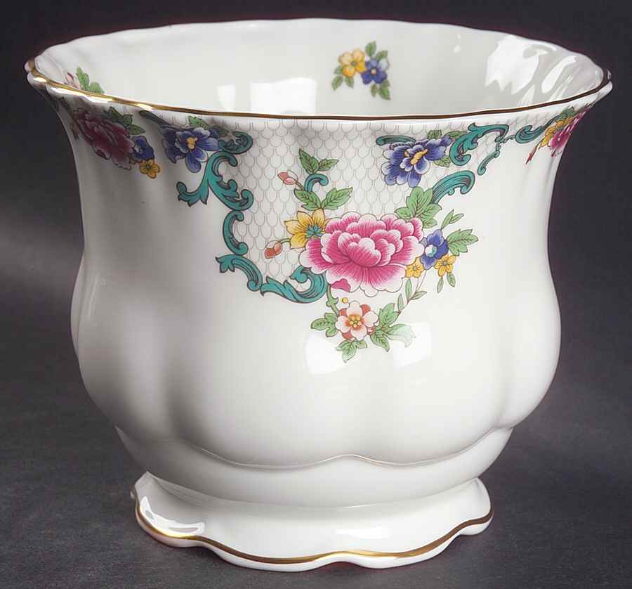 Floradora Gold 5" Cachepot by Royal Doulton-1