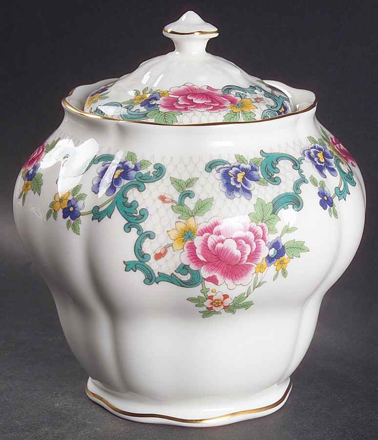 Floradora Gold Small Ginger Jar & Lid by Royal Doulton-1