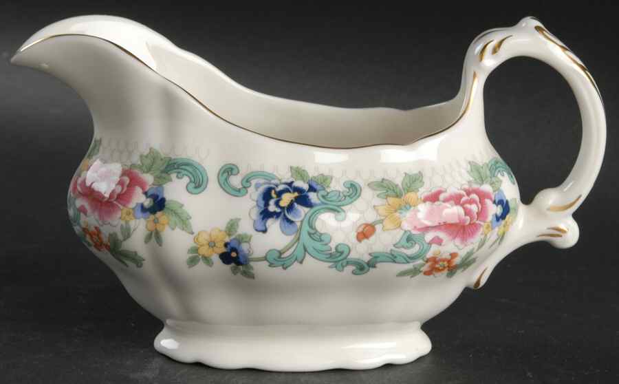 Floradora Gold Gravy Boat by Royal Doulton-1