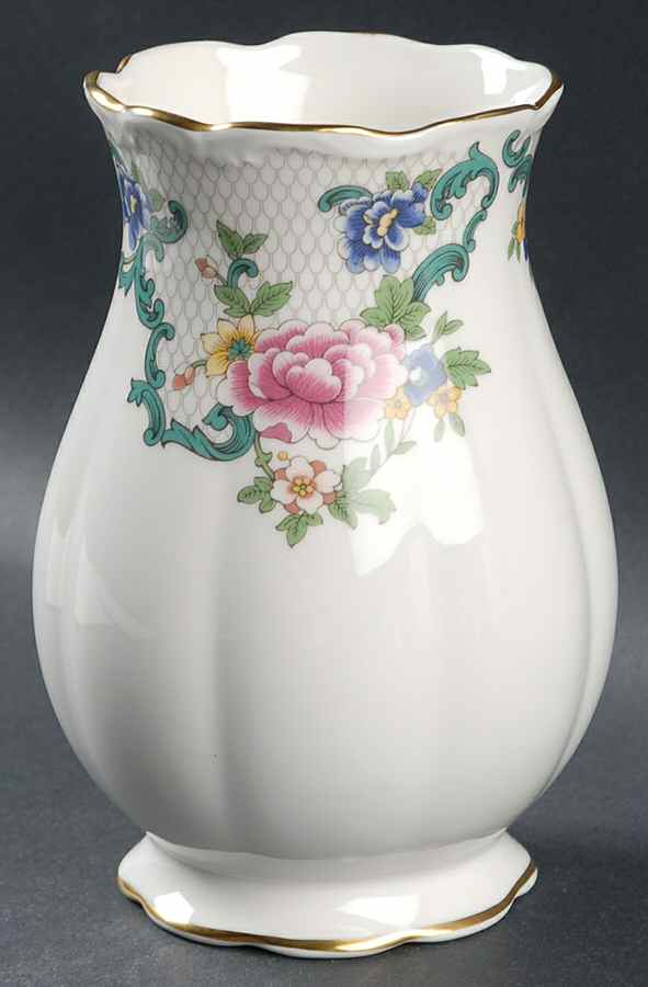Floradora Gold 6" Vase by Royal Doulton-1