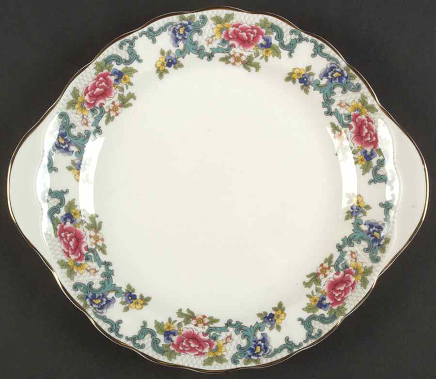 Floradora Gold Handled Cake Plate by Royal Doulton-1