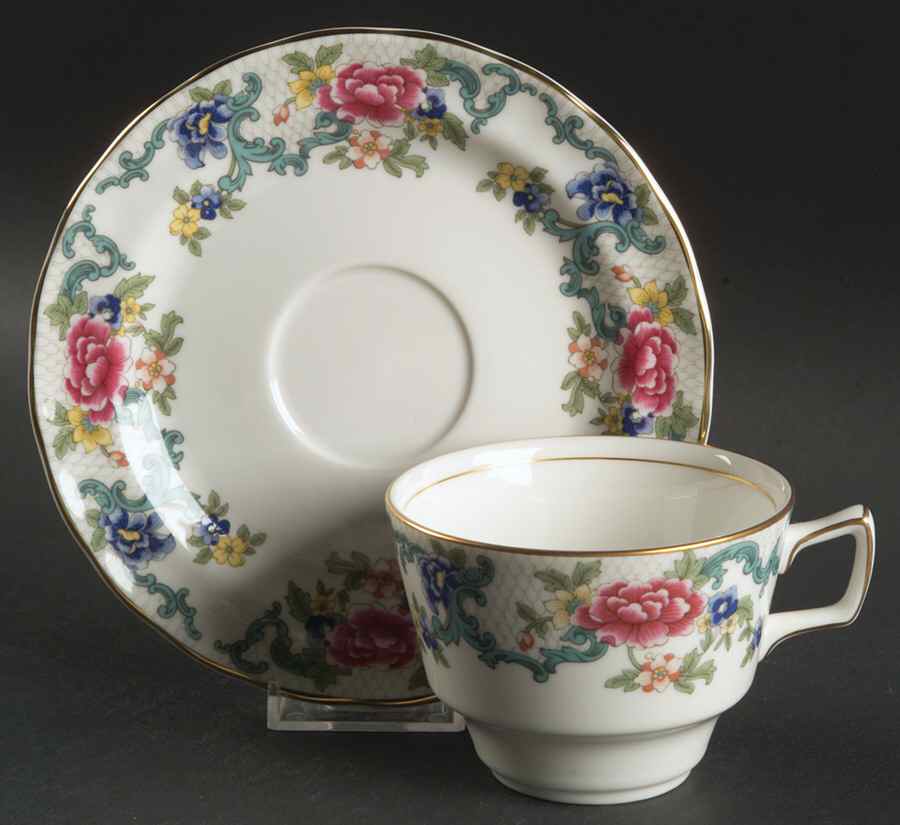 Floradora Gold Breakfast Cup & Saucer Set by Royal Doulton-1