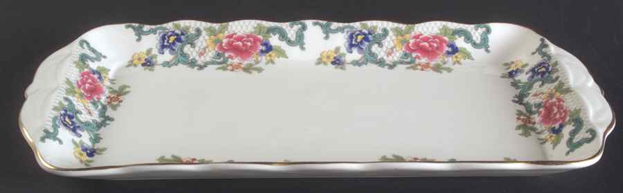 Floradora Gold Large Sandwich Tray by Royal Doulton-1