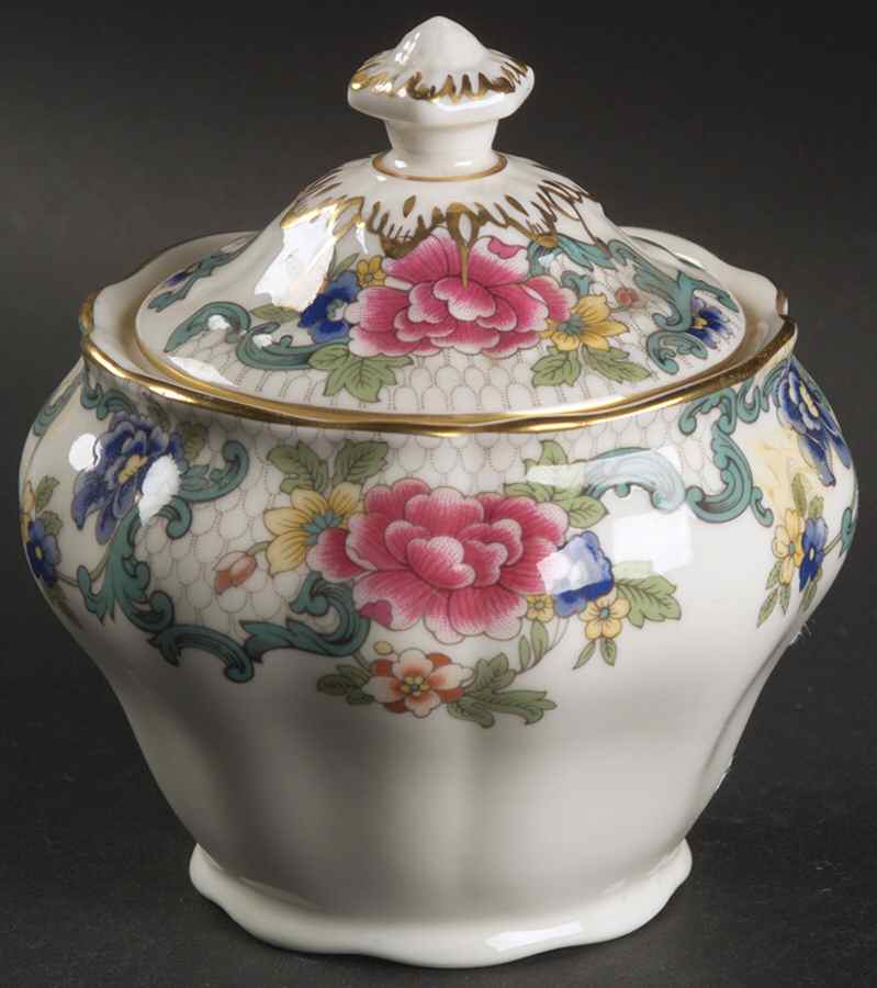 Floradora Gold Sugar Bowl & Lid by Royal Doulton-1