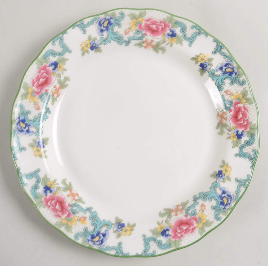 Floradora Green Salad Plate by Royal Doulton-1