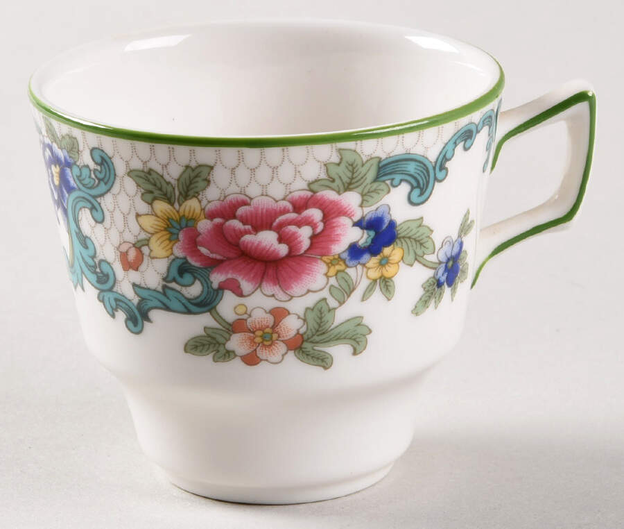 Floradora Green Flat Demitasse Cup by Royal Doulton-1